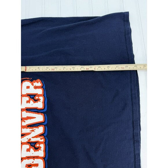 Denver Broncos NFL Football Game T-Shirt Fan Bleed Orange & Blue 2XL - Picture 5 of 6